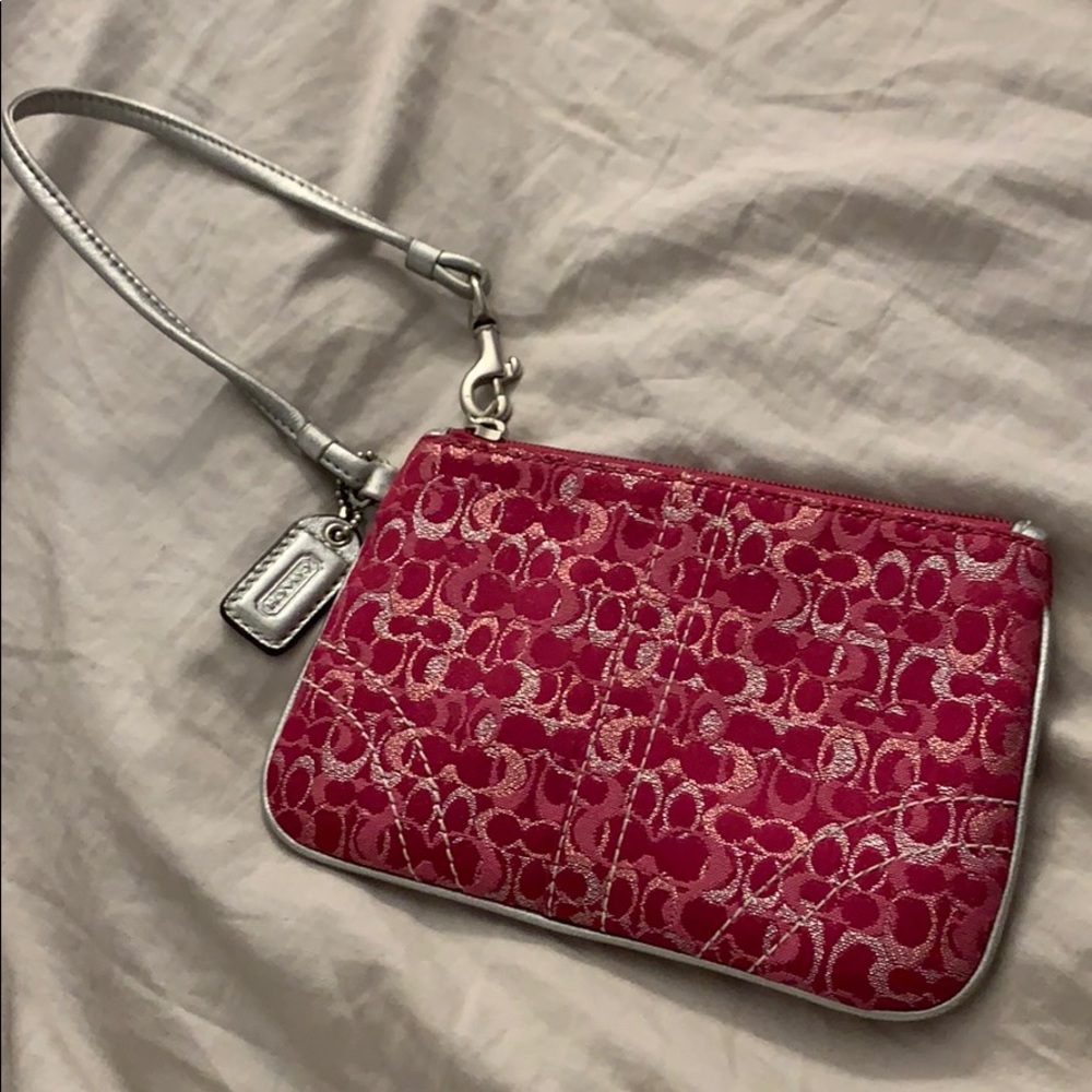 Coach Pink Wristlet